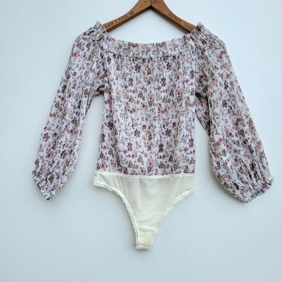 Free People Floral Bodysuit XS - Picture 1 of 9